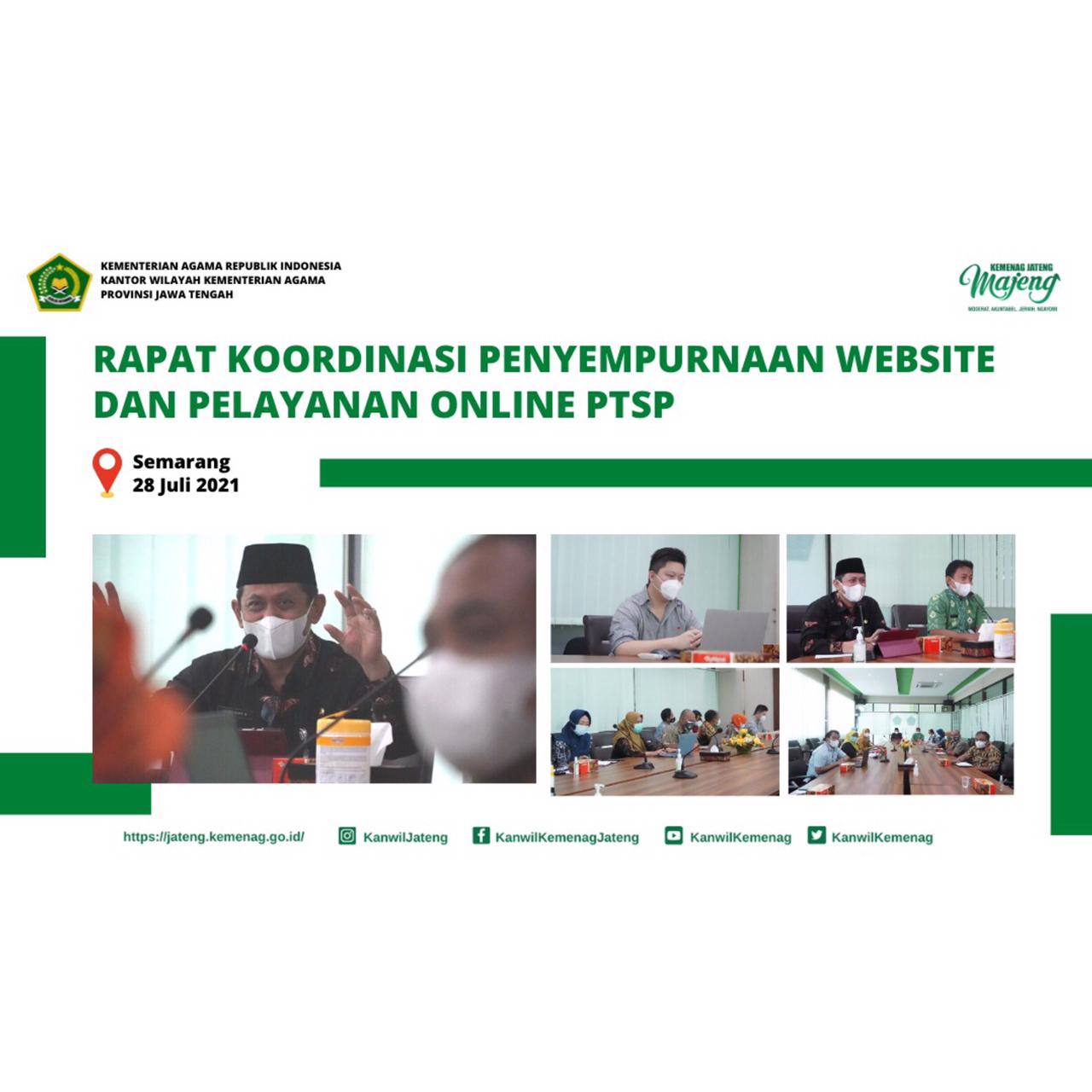 Sempurnakan Website dan Layanan Online PTSP Untuk Tingkatkan Kualitas Pelayanan