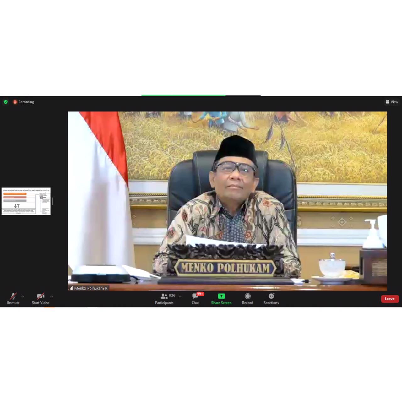 Perlunya Para Tokoh Agama Untuk Sosialisasikan Disiplin Prokes dan Percepatan Vaksinasi