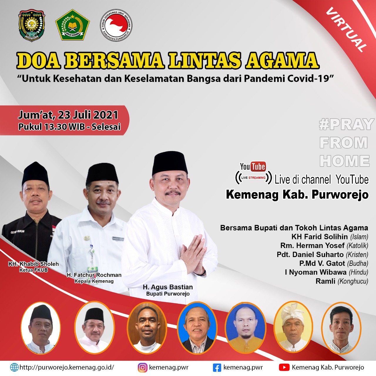 Kemenag Gandeng FKUB Gelar Doa Lintas Agama