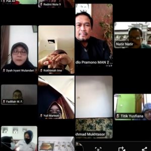 Rapat Pembagian Tugas Secara Virtual MAN 2 Banjarnegara
