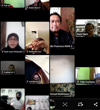 Pemberlakuan PPKM, MAN 2 Banjarnegara Adakan Rapat Pembagian Tugas Secara Virtual