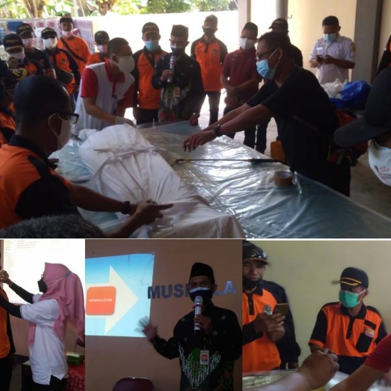 PAIF Tawangsari Gelar Praktik Perawatan Jenazah Covid-19