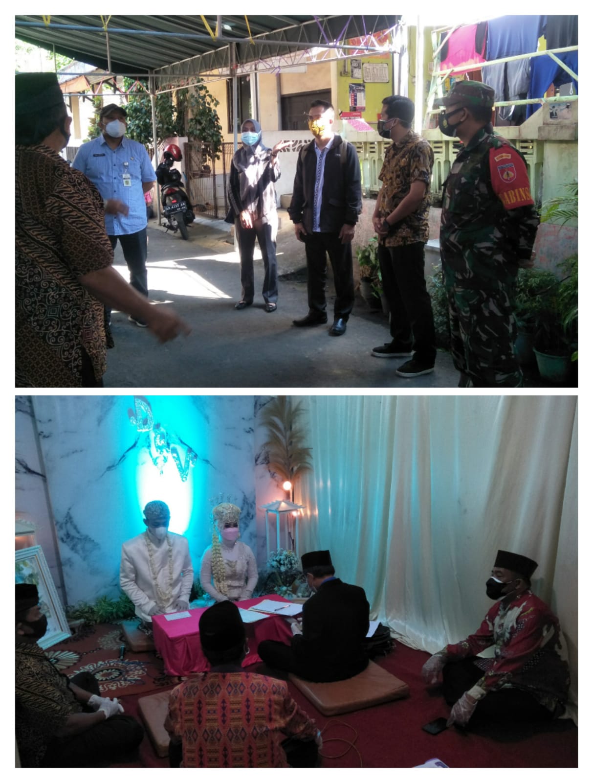 Satgas Covid 19 Kecamatan Magelang Selatan Pantau Pelaksanan Hajatan Nikah