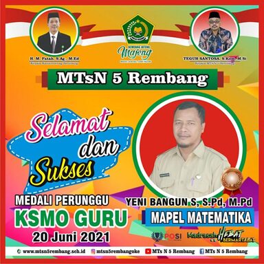 Ajang KSMO POSI, MTsN 5 Rembang 6 Medali
