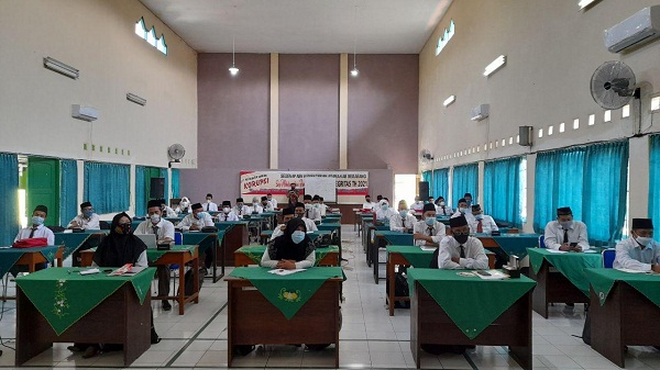 Upacara Pembukaan PDWK Maajemen Zakat di Aula Kantor Kementerian Agama Kabupaten Semarang, Rabu (18/8)