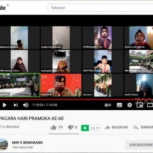Upacara Peringatan Hari Pramuka MIN 5 Semarang Via Youtube Channel