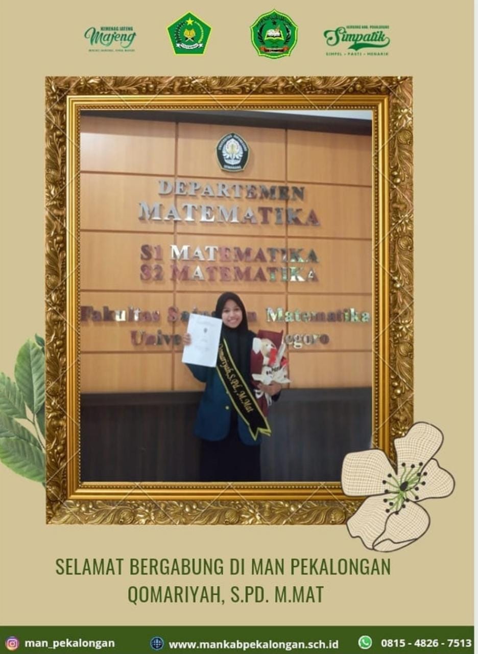 Nur Qomariyah Sosok Guru Muda Alumni MAN Pekalongan
