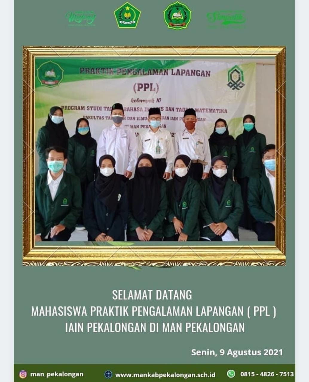 MAN Pekalongan Terima Mahasiswa PPL