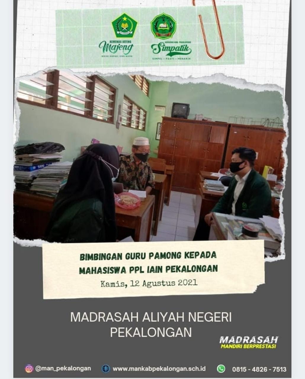 Bimbingan Guru Pamong Terhadap Mahasiswa PPL