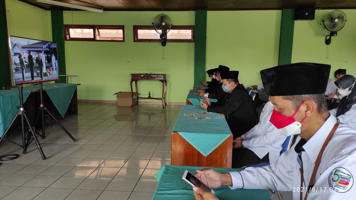 Kankemenag Gelar Upacara Peringatan Kemerdekaan Indonesia Virtual