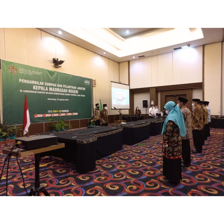 Sebanyak 44 Kepala Madrasah Negeri Dilantik