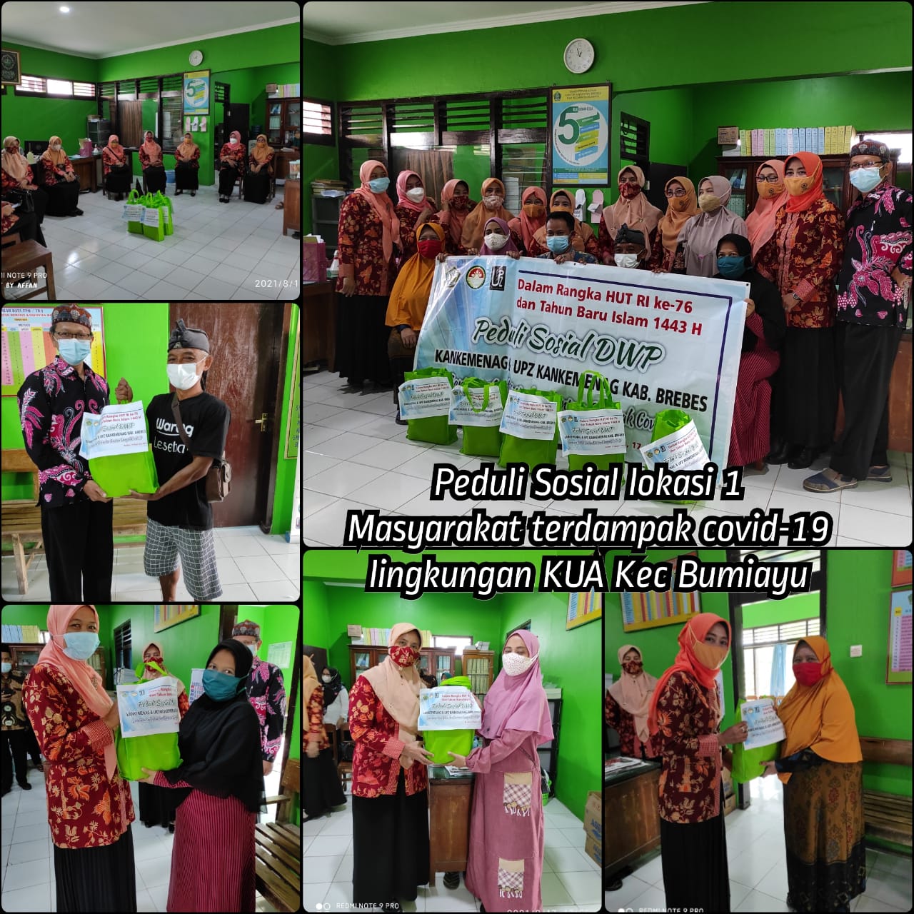 Anjangsana Ketua DWP Kankemenag Kabupaten ke Selatan Brebes
