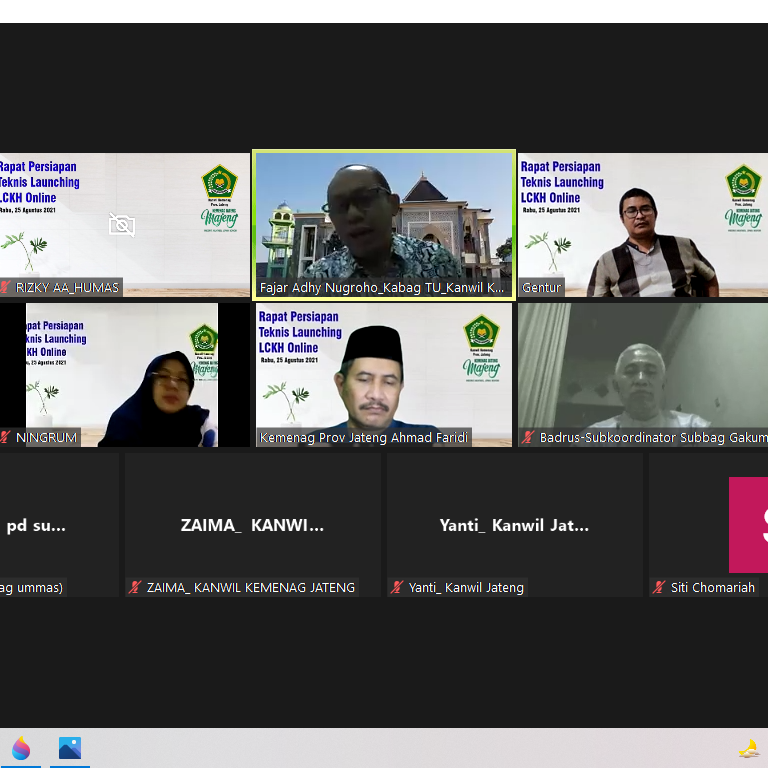 Jelang Launching LCKH Online, Kabag TU Pimpin Rapat Persiapan