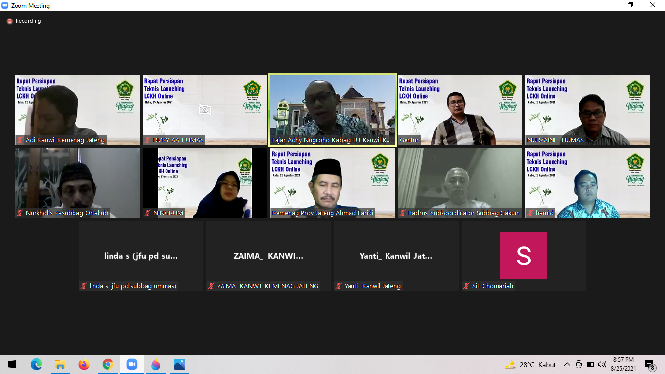 Jelang Launching LCKH Online, Kabag TU Pimpin Rapat Persiapan