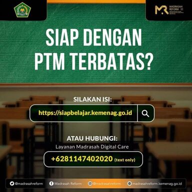 PTM Terbatas Sudah Diizinkan, Madrasah Wajib Penuhi Persyaratan