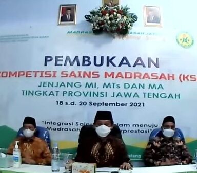 KSM Resmi Dibuka, MTs N 2 Banjarnegara Ikuti secara Virtual