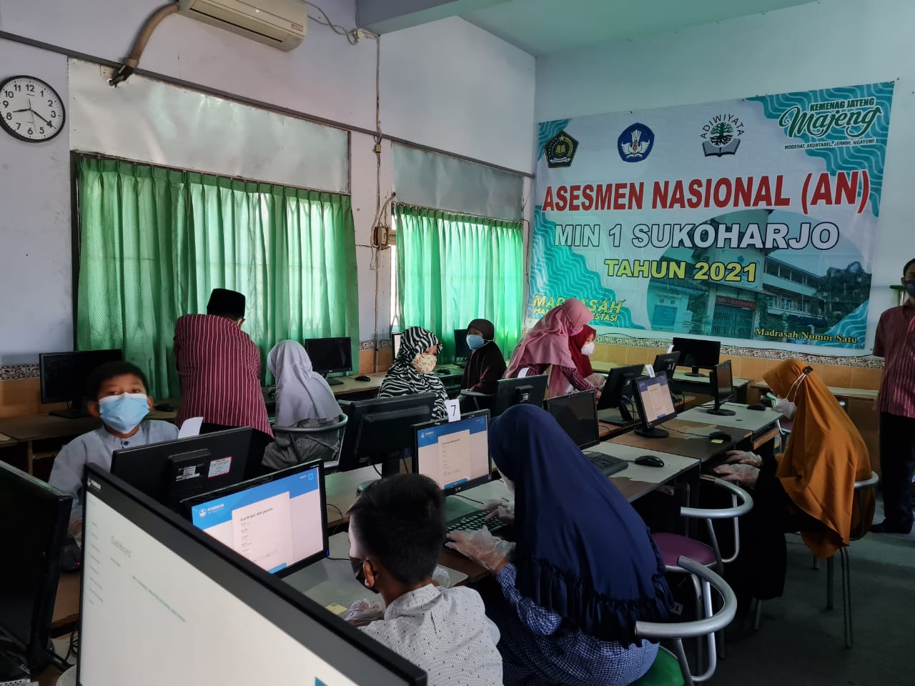 Simulasi Asesmen Nasional MIN 1 Sukoharjo Berjalan Lancar