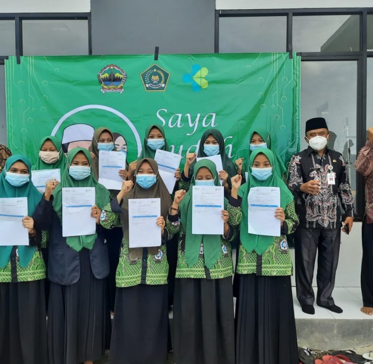 Sebanyak 230 Santri PP Al Istiqomah Ikuti Gerakan Pesantren Jateng Serentak Vaksin Covid-19