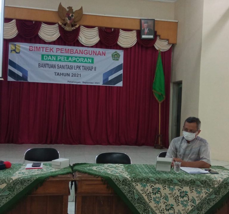 Bintek Pembangunan dan Pelaporan Bantuan Sanitasi LPK Tahap II Tahun 2021