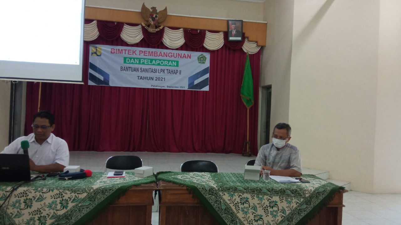 Bintek Pembangunan dan Pelaporan Bantuan Sanitasi LPK Tahap II Tahun 2021