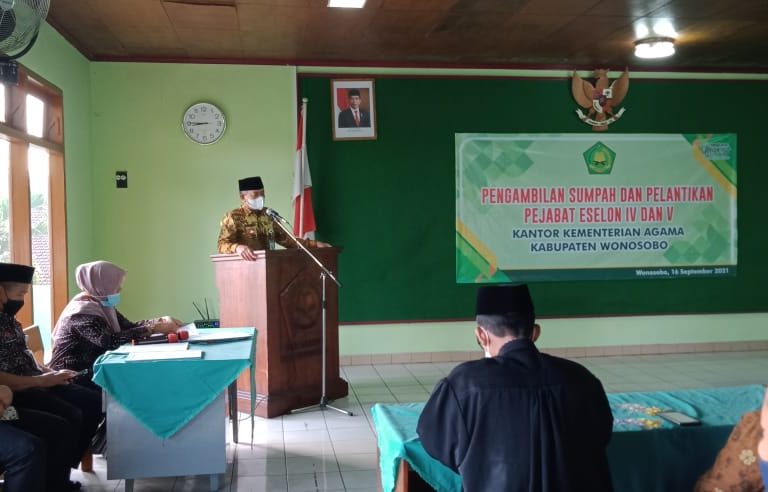 Empat Pejabat Baru Harapan Baru Kankemenag Wonosobo