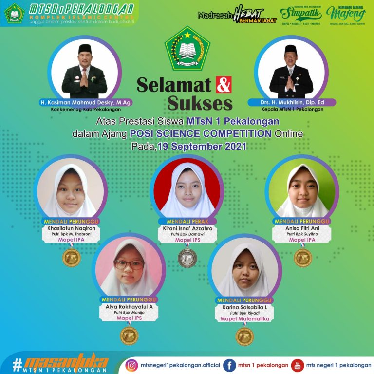 Siswa MTs N 1 Raih Prestasi di PSC 2021