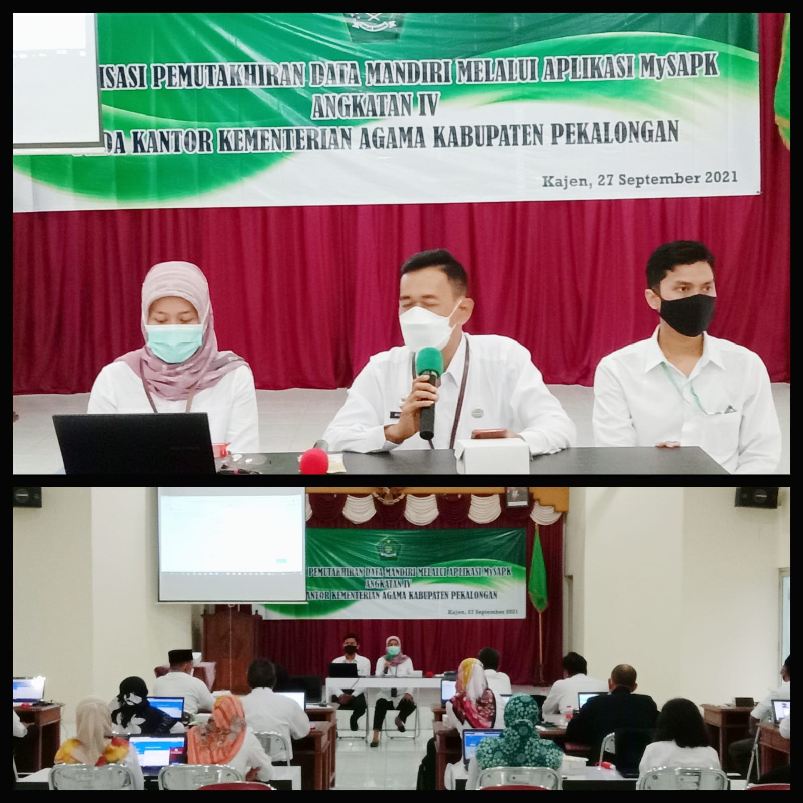 UP Kankemenag Kab. Pekalongan Kawal Pemutahiran Data My SAPK