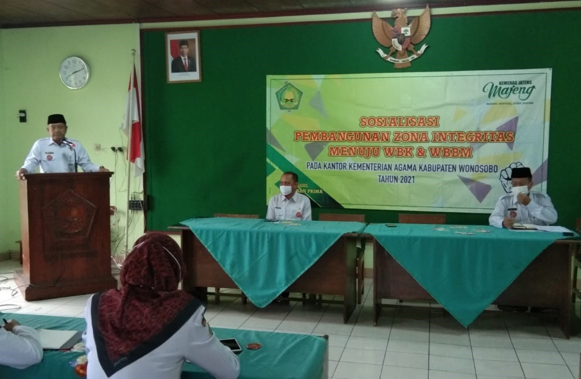 Sosialisasi Pembangunan Zona Integritas Kankemenag Kab. Wonosobo