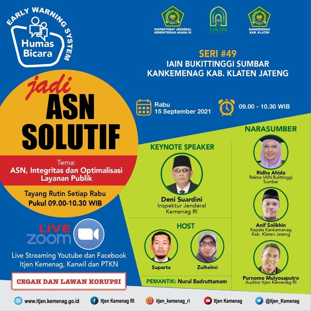 Komitmen ASN Berintegritas Mulai dari Pimpinan Sampai Tingkat Paling Bawah
