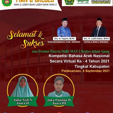 Kombanas 2021, MAN 2 Brebes Loloskan 2 Peserta ke Tingkat Provinsi Jawa Tengah