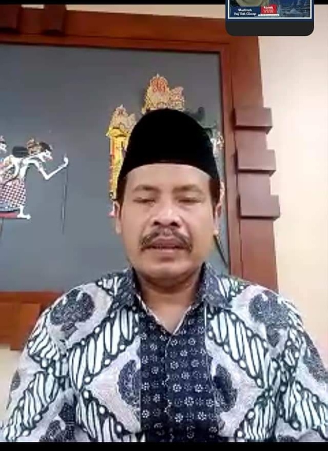 Ka Kankemenag Cilacap, Imam Tobroni melauncing layanan SiCepot secara virtual melalui zoom meeting