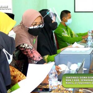 Vaksinasi Massal di MAN 2 Semarang