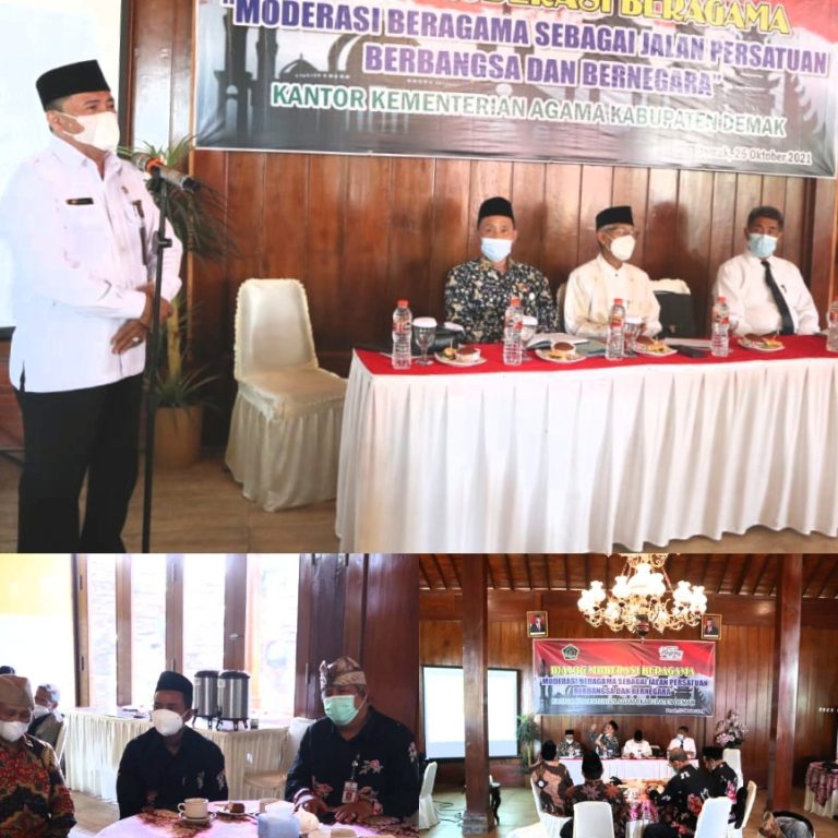 Bincangkan Moderasai Beragama, Kemenag Demak Hadirkan Tokoh Lintas Agama