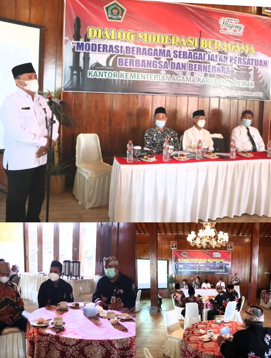 Bincangkan Moderasai Beragama, Kemenag Demak Hadirkan Tokoh Lintas Agama