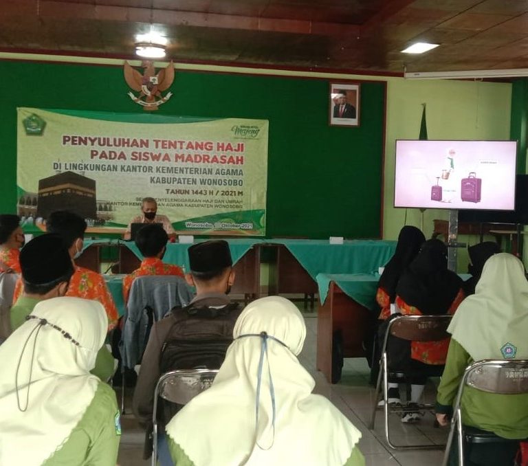 PHU Kemenag Wonosobo Gelar Penyuluhan Tentang Haji Pada Siswa Madrasah