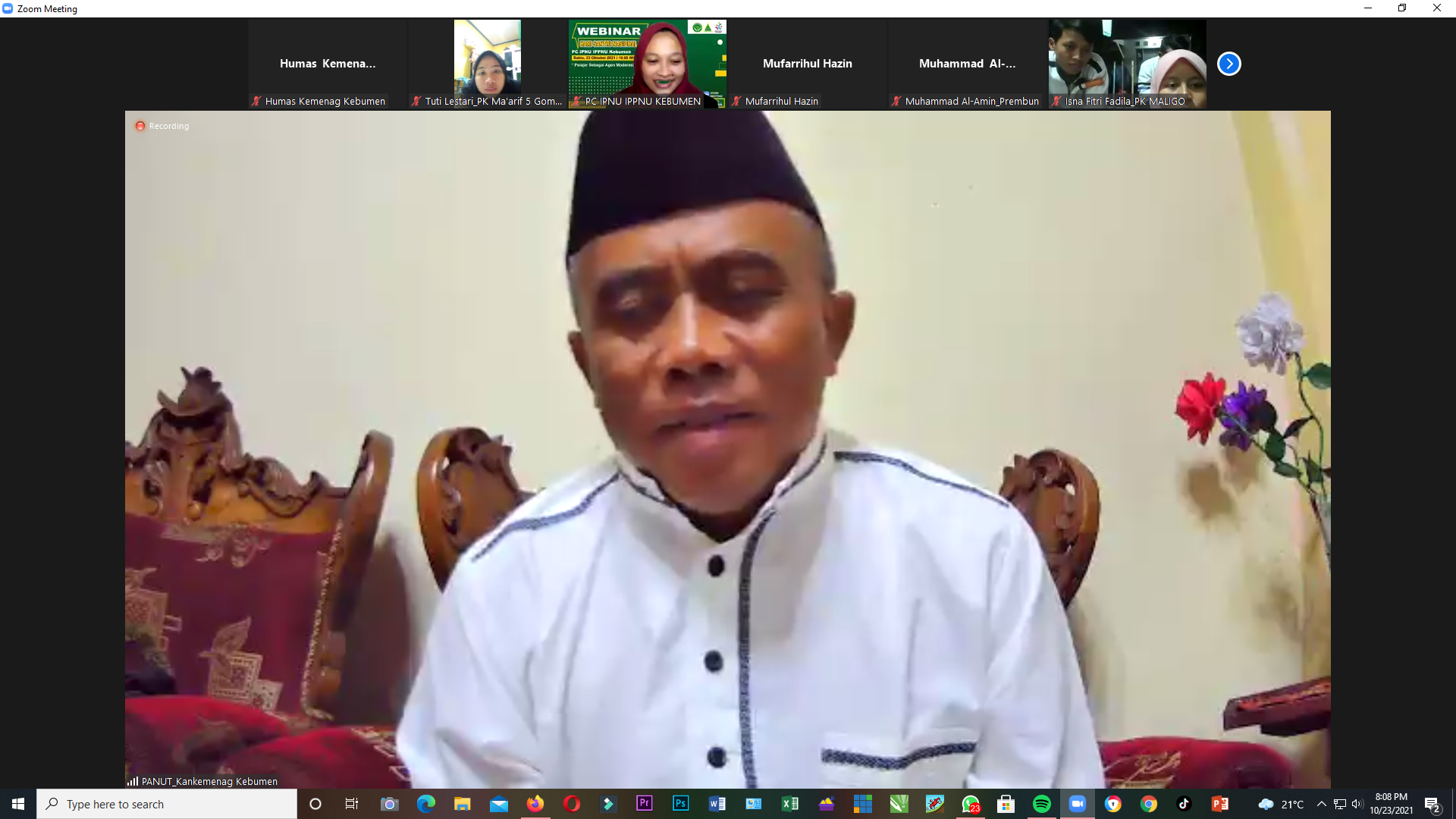 Sebagai Agen Moderasi, Ini Pesan Kakankemenag  Kepada IPNU dan IPPNU Kebumen