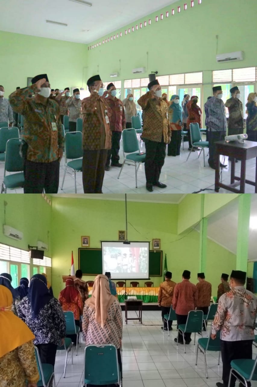 Covid-19 Level 2, Kemenag Demak Ikuti Upacara Hari Sumpah Pemuda Secara Virtual