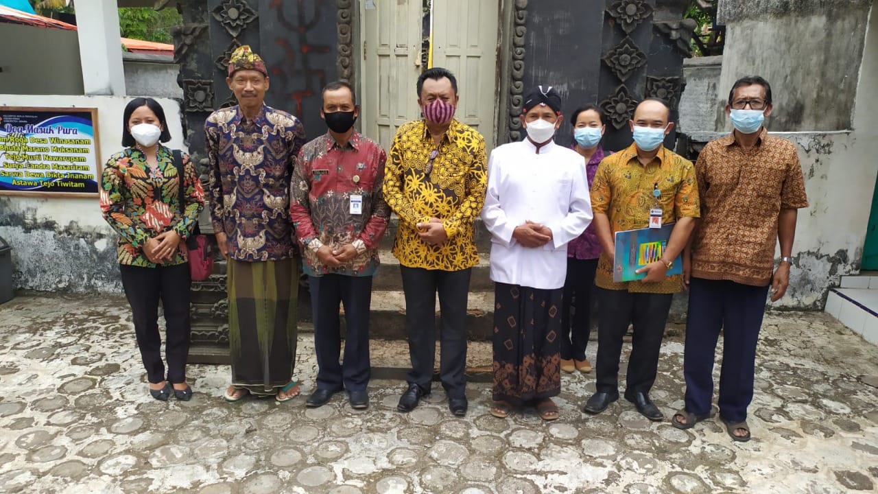 Monitoring Akhir Bantuan Sarana dan Prasarana Keagamaan pada Pura Puser Bumi Kabupaten Jepara