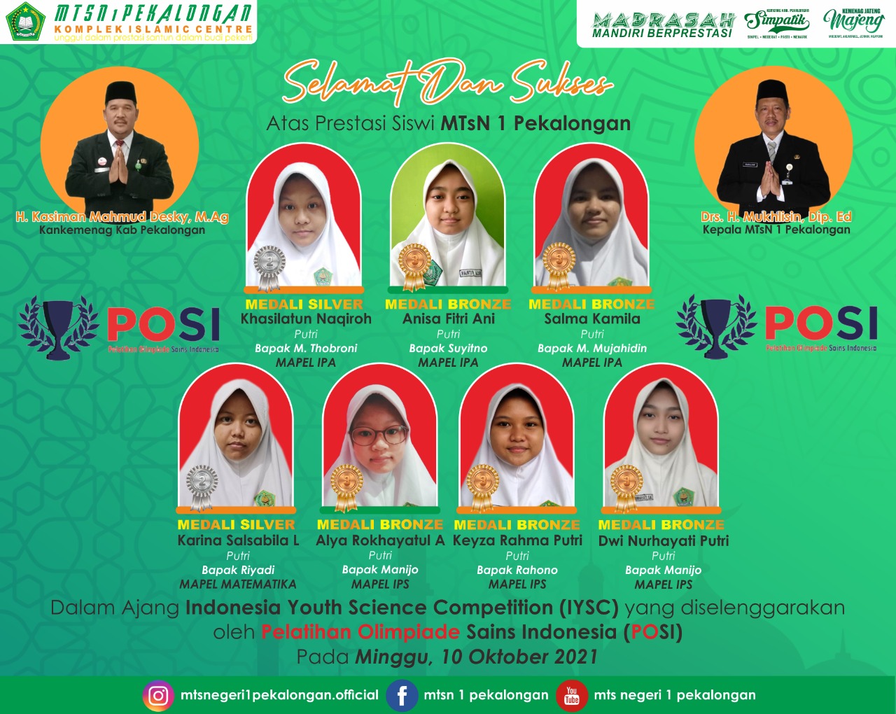 Raih Prestasi Pada IYSC 2021