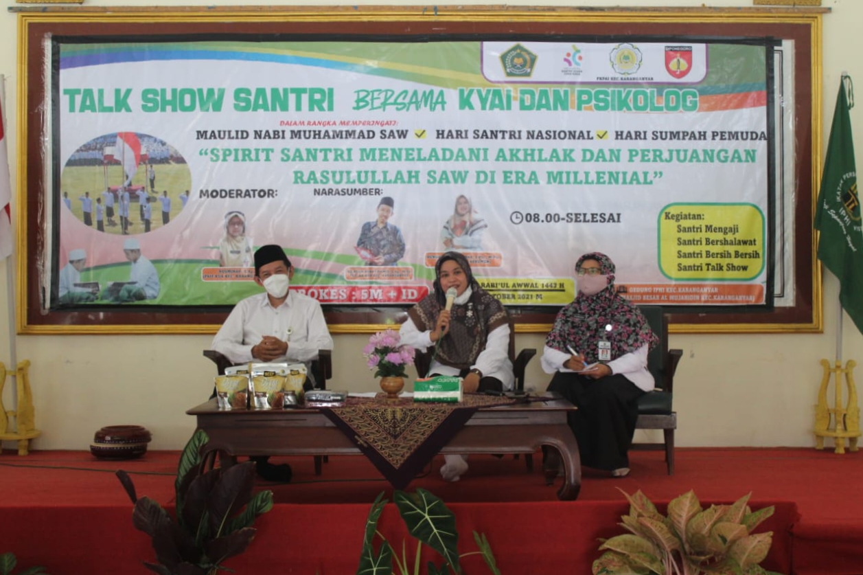 Talk Show Santri Bersama Kyai dan Psikolog FKPAI Karanganyar