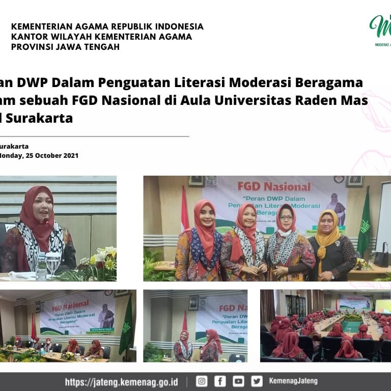 Peran DWP Dalam Penguatan Literasi Moderasi Beragama