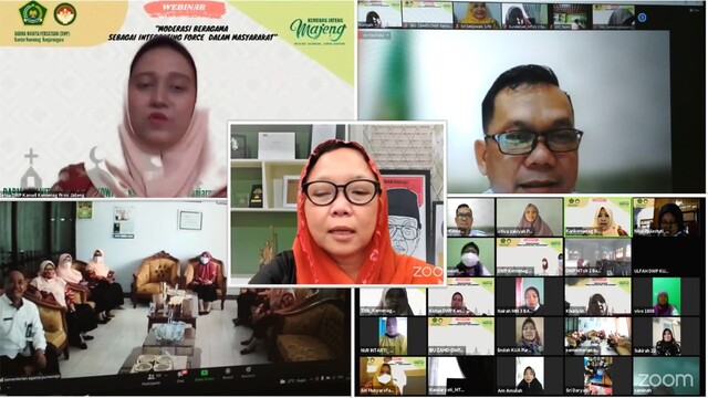 DWP Kemenag Banjarnegara Adakan Webinar Moderasi Beragama Sebagai Integrating Force Dalam Masyarakat