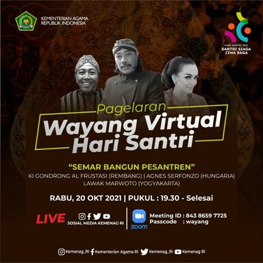 Hari Santri 2021, Kemenag Gelar Wayang Virtual ‘Semar Bangun Pesantren’