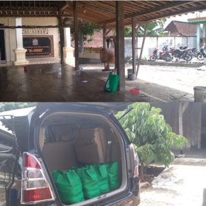 Bantuan dari Kankemenag Kab. Boyolali kepada Pondok Pesantren Al Idrus yang dilanda banjir