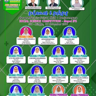 Heboh, 15 Peserta Didik Madtsansa Didik Raih Prestasi dalam Ajang Olimpiade SSC