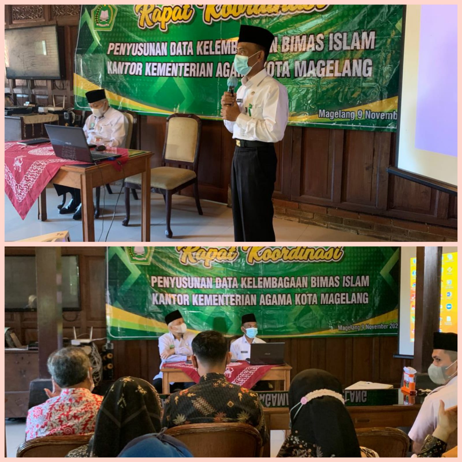 Kankemenag Kota Magelang Gelar Rakor Penyusunan Data Kelembagaan Bimas Islam