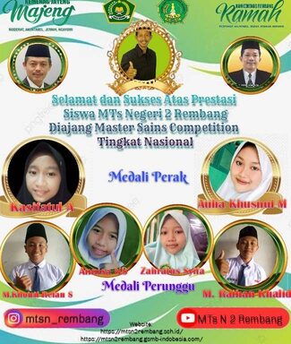 MTsN 2 Rembang Raih 6 Medali Master Sains Competition