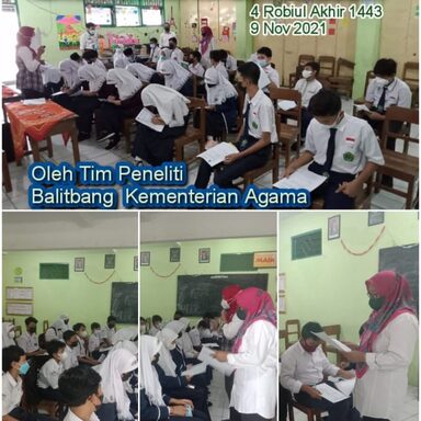 Balitbang Sasar MTsN 2 Kota Semarang Teliti Literasi Digital