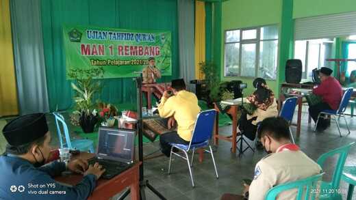 Perdana, MAN 1 Rembang Gelar Ujian Tahfizul Quran
