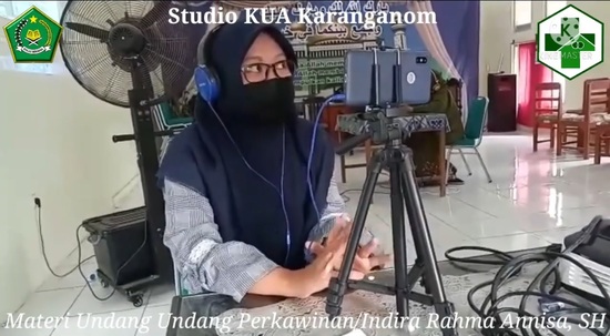 KeCanTOL KaMU KUA Karanganom, Bimwin Online di Masa Pademi
